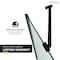 Anzzi 33.3 in. x 72 in. H Hinged Frameless Shower Door in Matte Black w/ Tsunami Guard Tempered Glass SD-AZ14-01MB - alternate 7